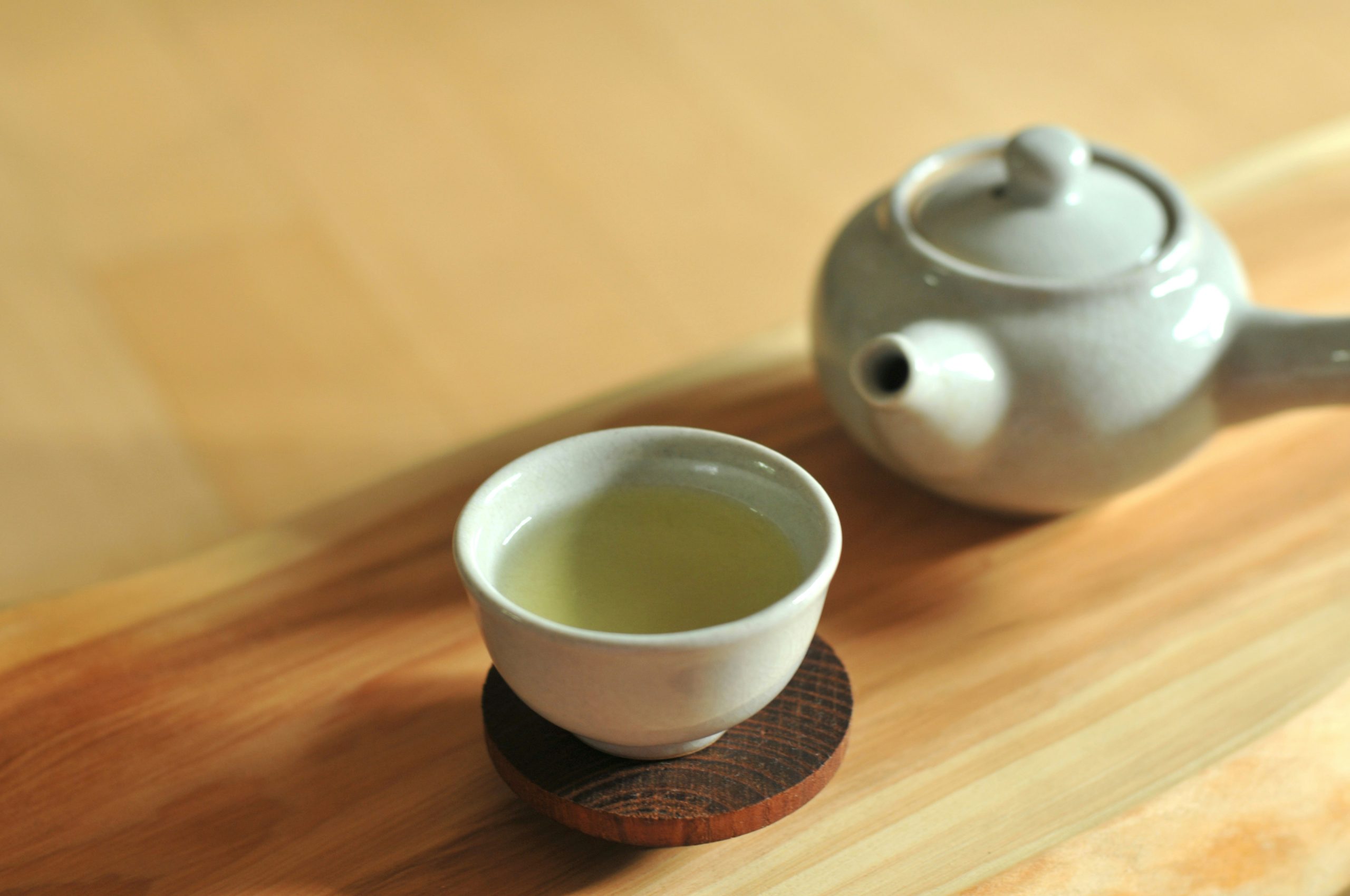 A cup of green tea