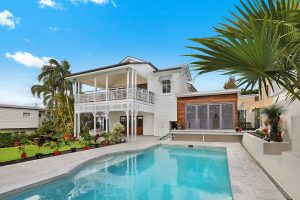 large house with swimming pool
