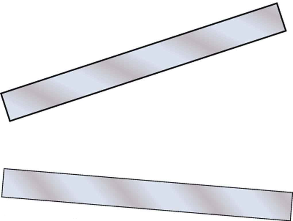 Two conducting plates with the top one positively charged and the bottom one with an equal amount of negative charge.