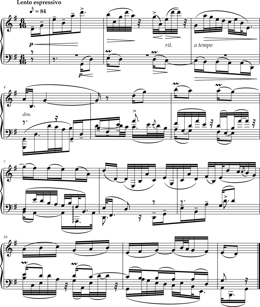 Excerpt from Alexei Stanchinsky, Piano Sonata Number 2, Movement 1 ("Fuga")