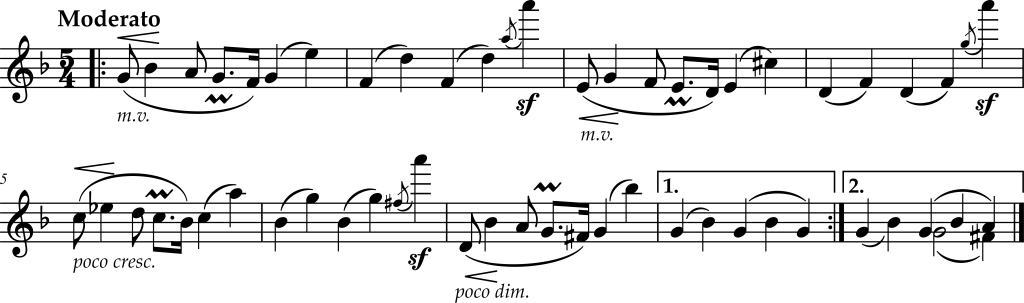 Excerpt from Charles-Valentin Alkan, Zorcico, Piano Right Hand.