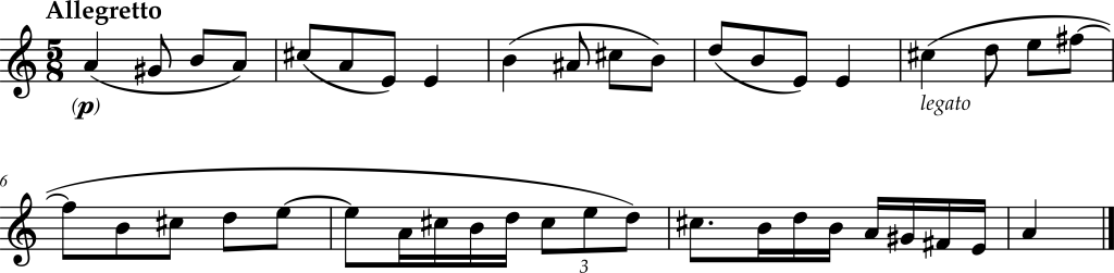 Excerpt from Anton Reicha, Thirty Six Fugues for Piano, No. 20.