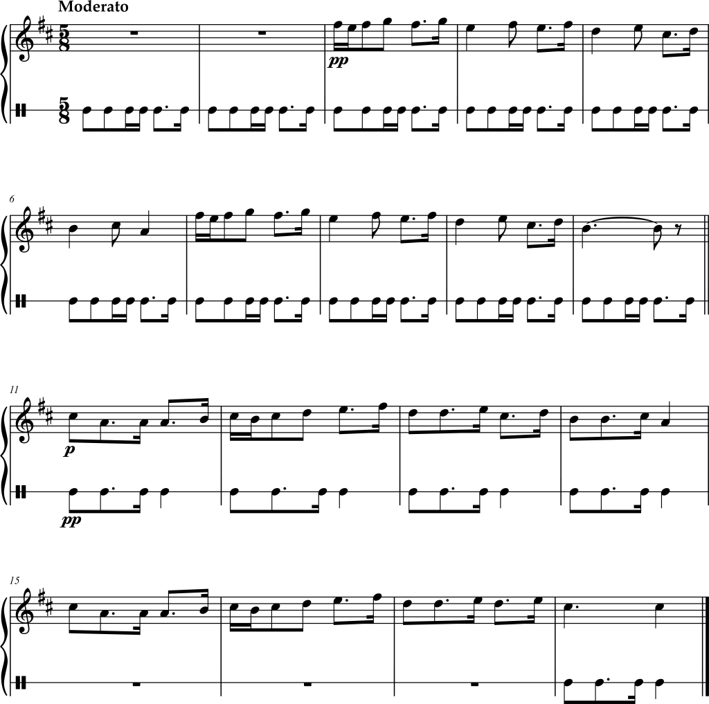Excerpt from Gabriel Pierné, Ramuntcho Suite Number 2, Movement 3.