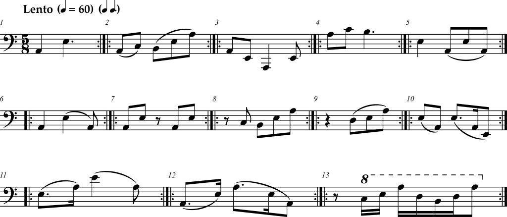 Isolated 2+3 Rhythms, Sergei Rachmaninoff, Isle of the Dead