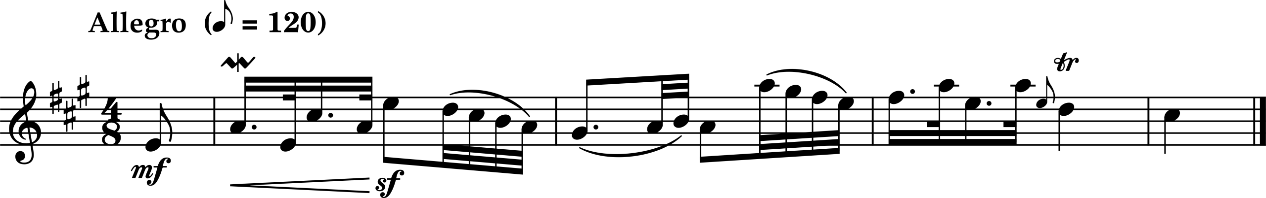 Two Ways of Metrically Organizing the Same Passage, Marianna Martines, Keyboard Sonata in A Major, Movement 1
