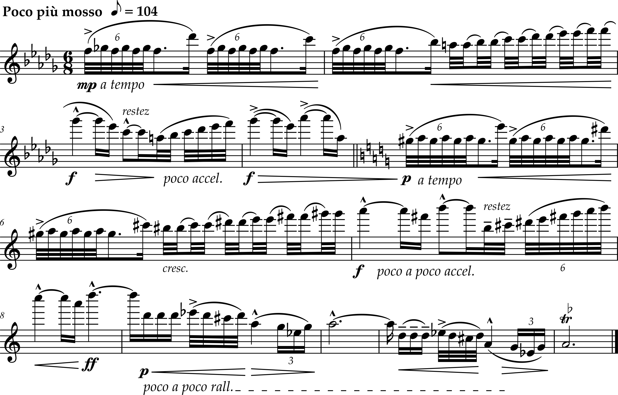Excerpt from Samuel Coleridge-Taylor, Violin Concerto, Opus 80, Movement 2