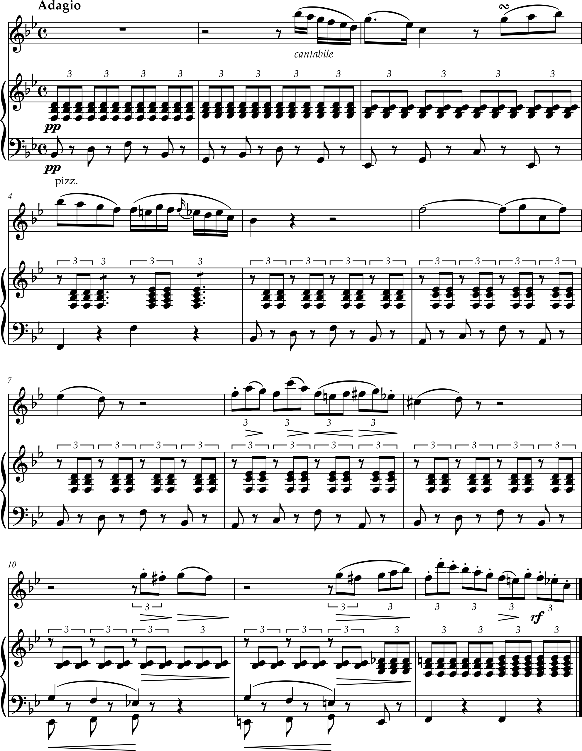 Excerpt from oseph Küffner (previously misattributed to Carl Maria von Weber), Clarinet Quintet/Theme and Variations, Opus 32