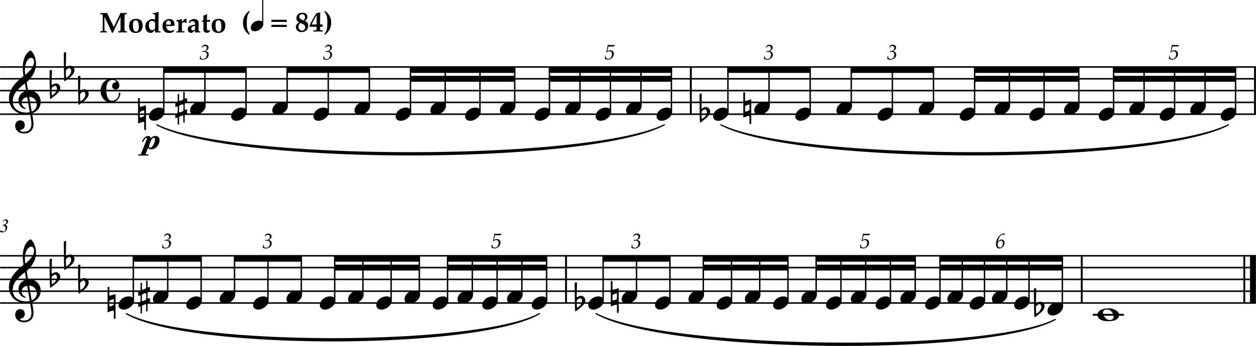 Excerpt from Aaron Copland, As It Fell Upon A Day for Soprano, Flute, and Clarinet