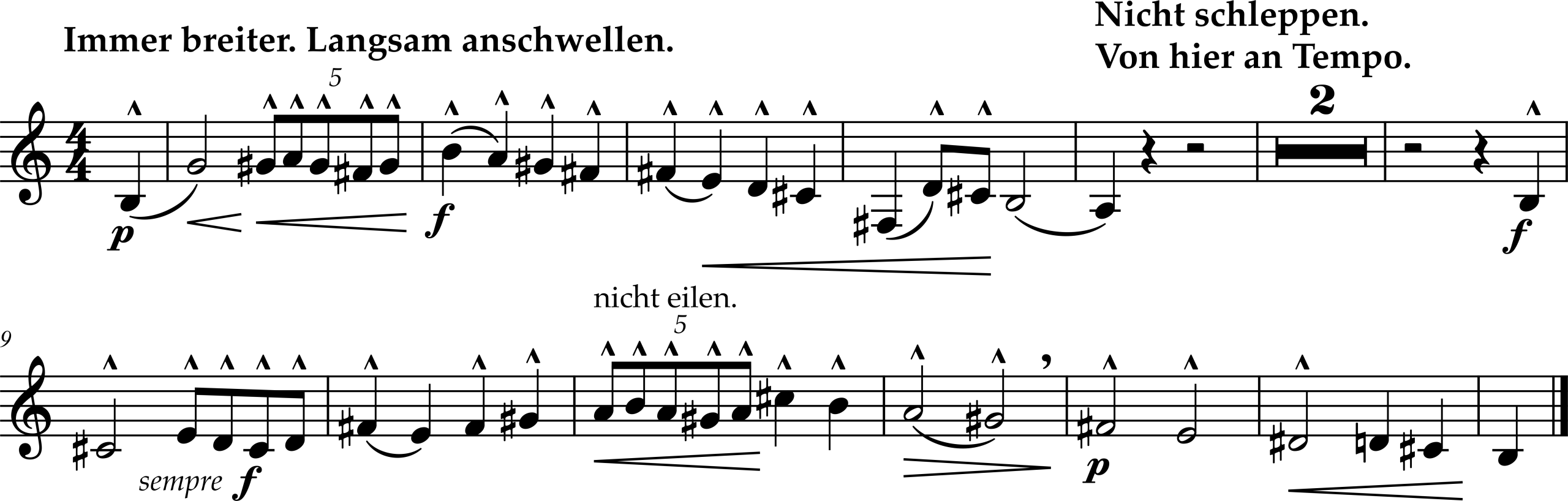 Excerpt from Gustav Mahler, Symphony Number 3, Movement 6