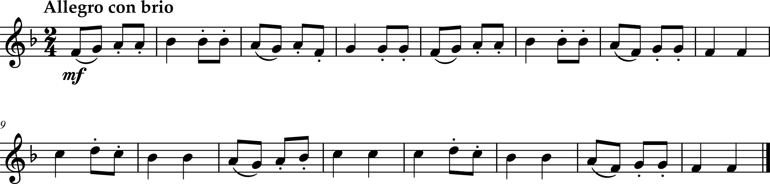 Excerpt from Capriol Suite, Movement 6, Sword Dance by Peter Warlock.