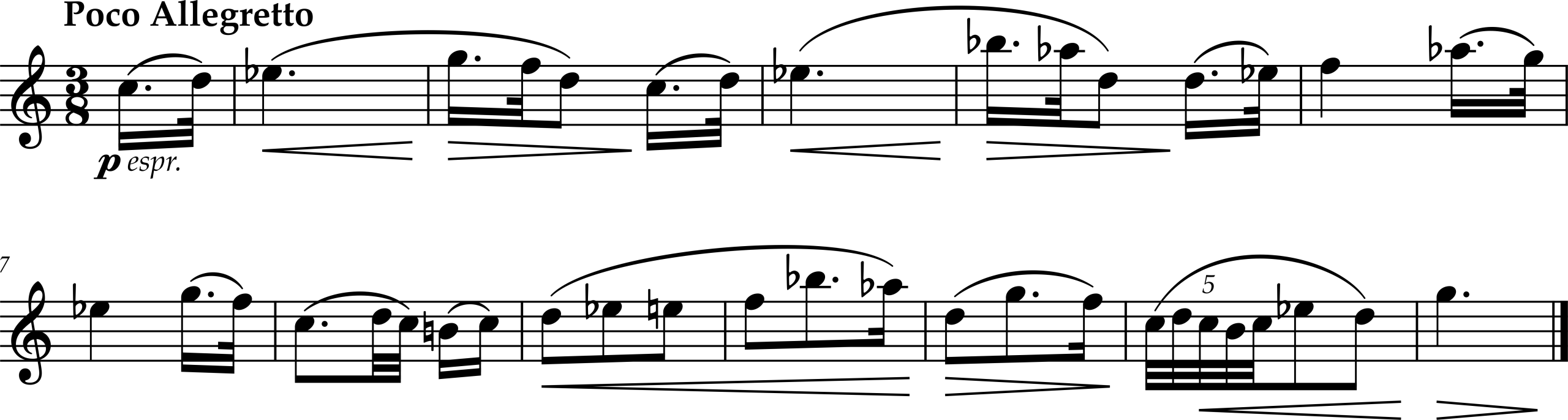 Excerpt from Johannes Brahms, Symphony Number 3, Movement 3