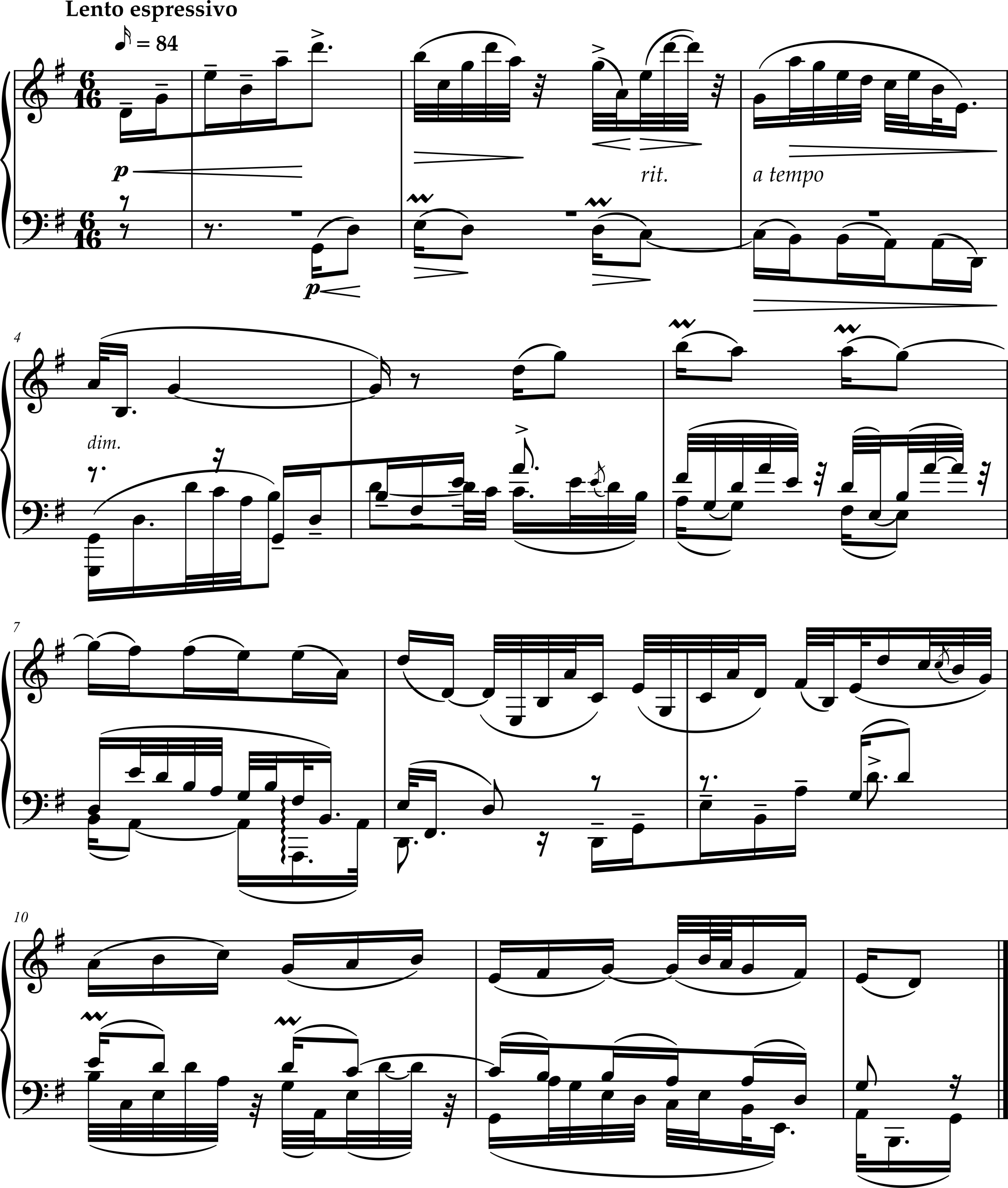 Excerpt from Alexei Stanchinsky, Piano Sonata Number 2, Movement 1 ("Fuga")