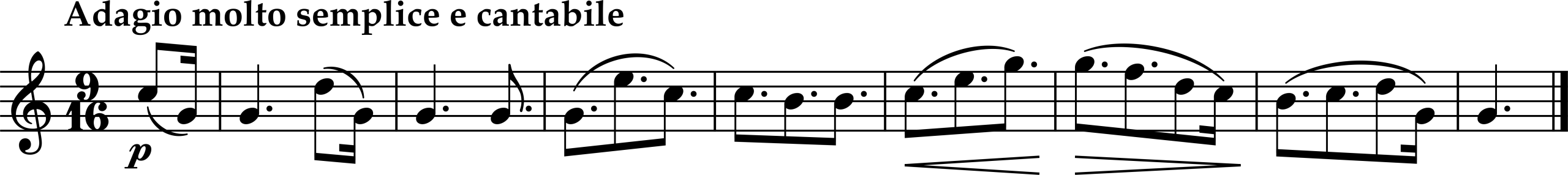 Excerpt from Ludwig van Beethoven, Piano Sonata Number 32, Op. 111, Movement 2 ("Arietta")