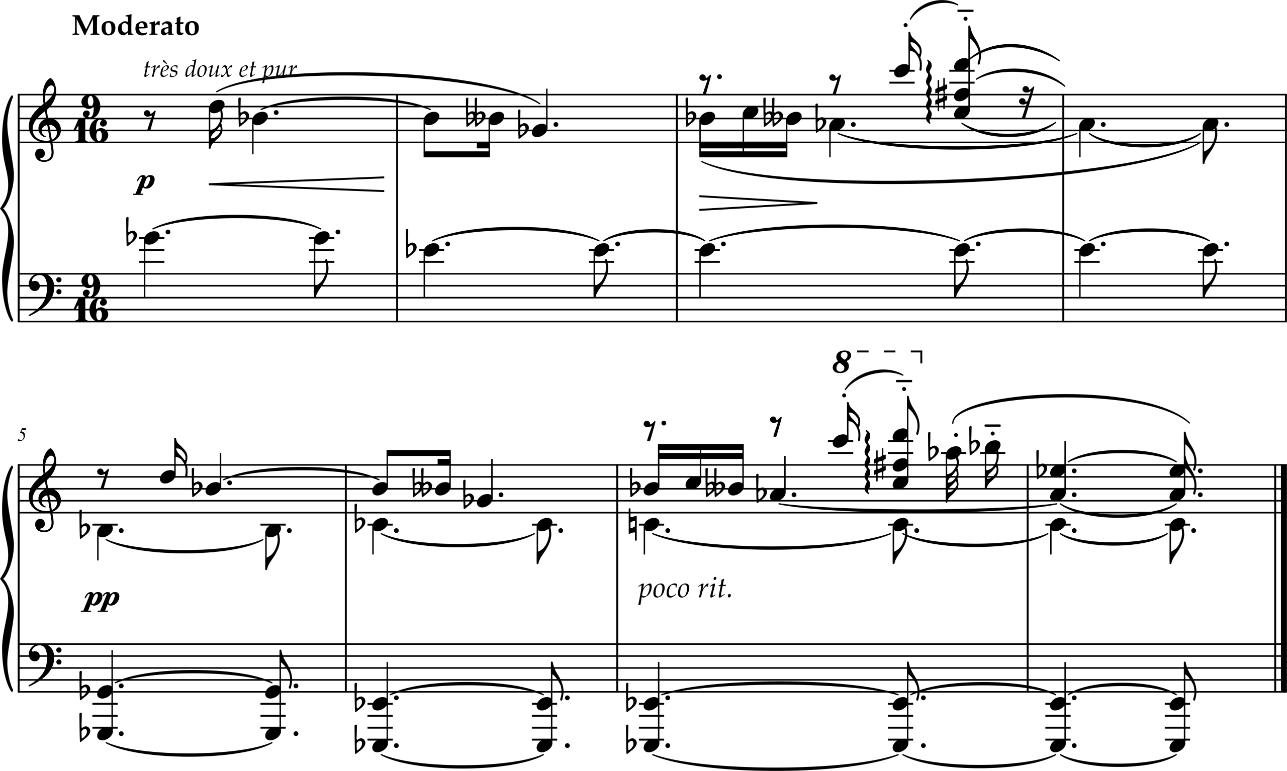 Excerpt from Alexander Scriabin, Piano Sonata Number 10, Op. 70, Movement 1