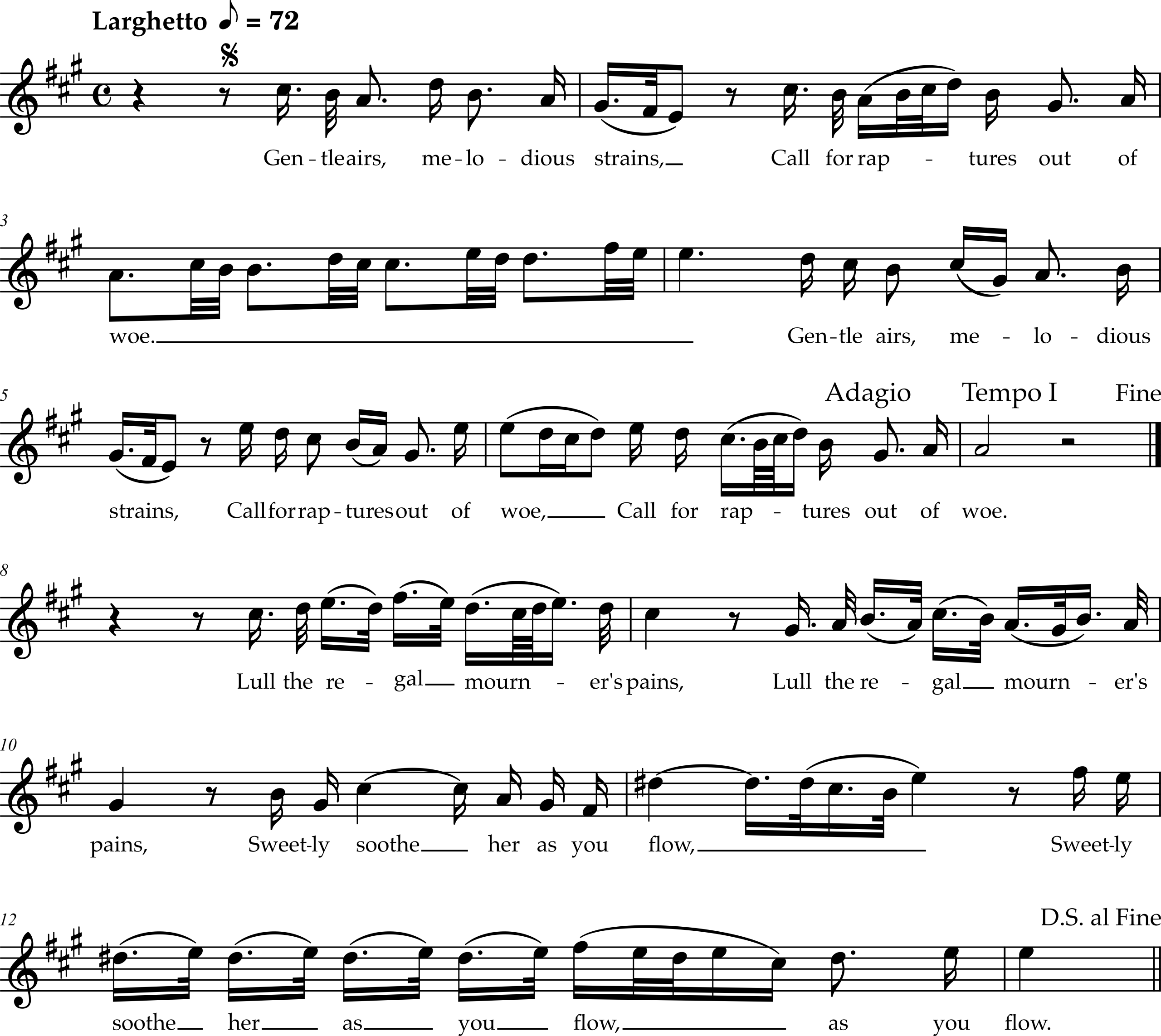 Excerpt from George Frideric Handel, Athalia, "Gentle Airs, Melodious Strains"