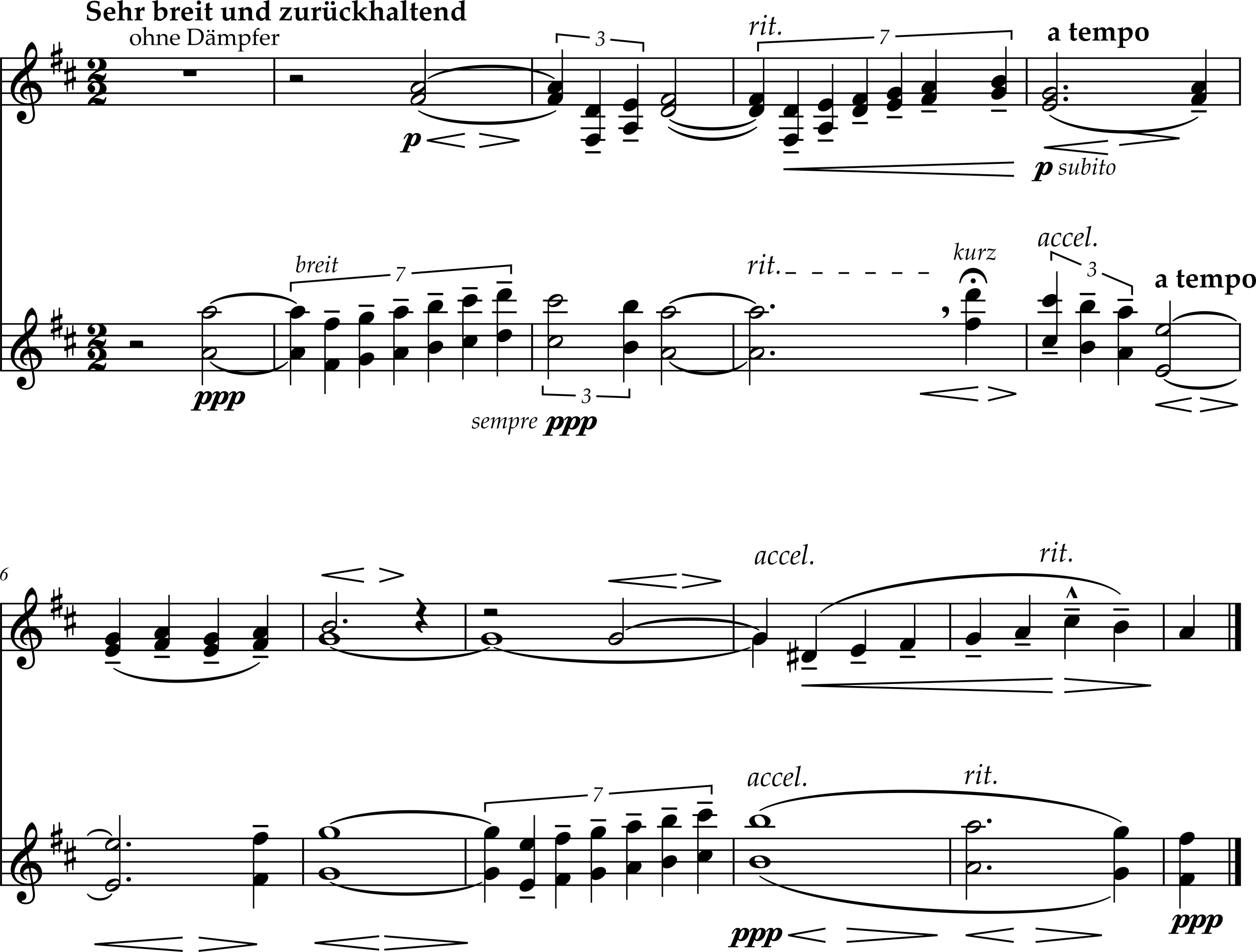 Excerpt from Gustav Mahler, Symphony Number 3, Movement 4