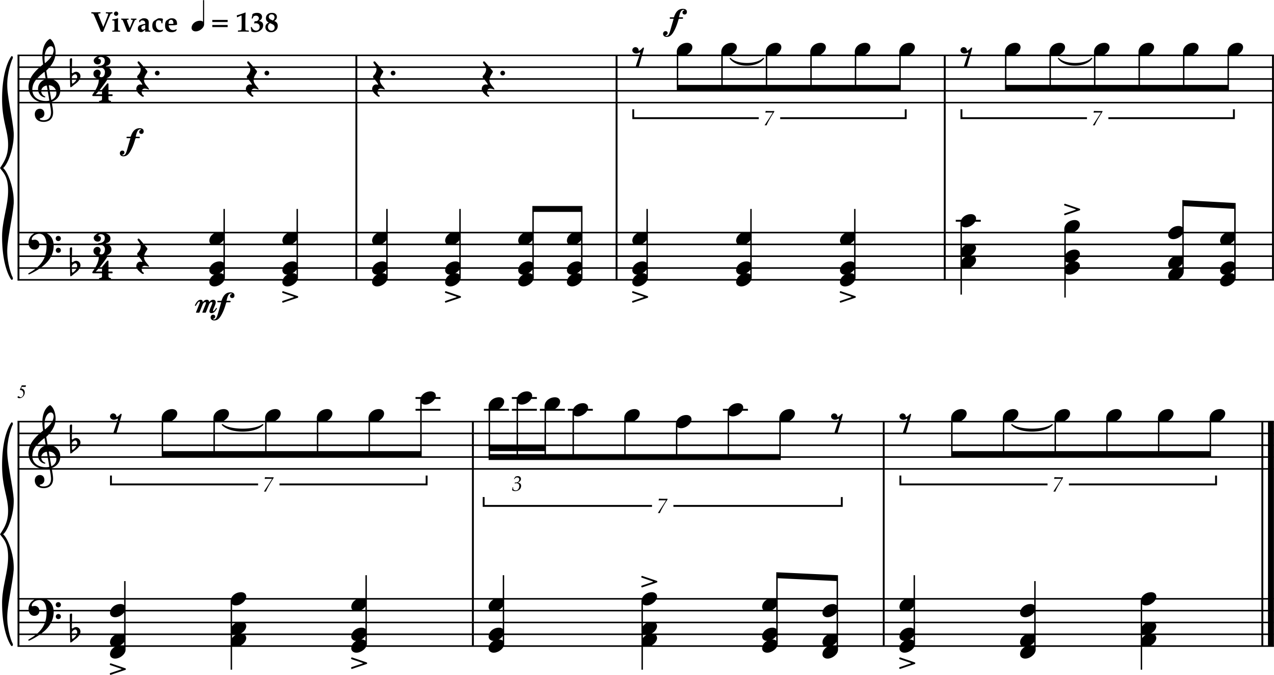 Excerpt from Igor Stravinsky, Petrushka