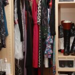 Wardrobe with a few clothes