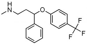 An image of Fluoxetine (Prozac).
