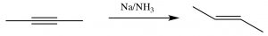 An image of a product formed by the trans alkene.