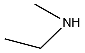 An image of a lewis structure of secondary amine.