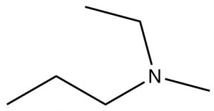 An image of a lewis structure of tertiary amine.