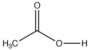 An image of a lewis structure of carboxylic acid