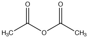 An image of a lewis structure of acid anhydride.