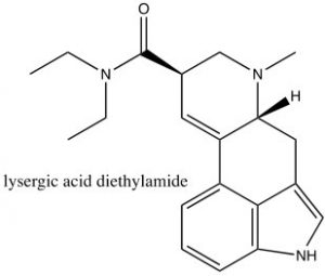 An image of lysergic acid diethylamide.