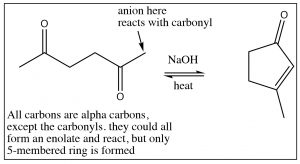 An image of a reaction of NaOH.