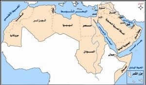 arab countries map