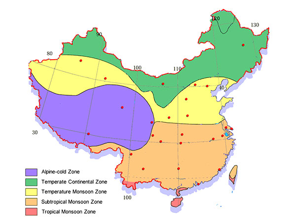 China climate and weather