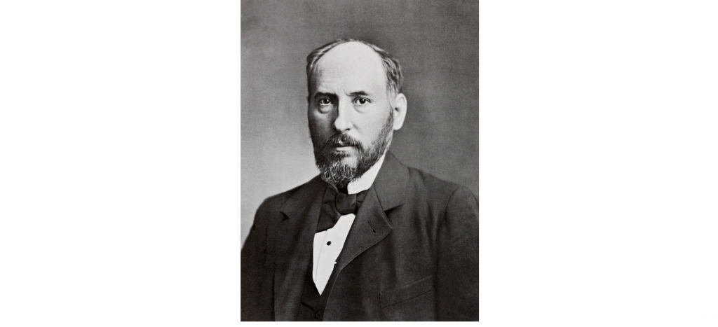Photograph of Santiago Ramon y Cajal. Details in the text.