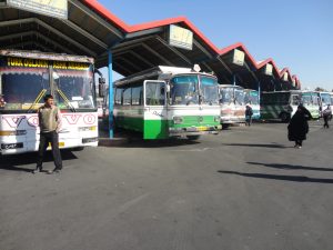 The short distance buses Tabriz central bus station.