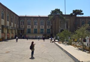 courtyard of a school in Iran