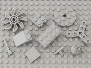 gray color lego pieces