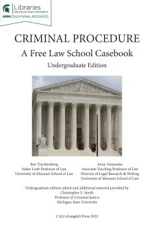 Criminal Procedure: Undergraduate Edition book cover